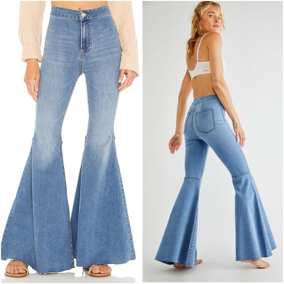 Free People Flare Float On Pant in Love Letters Size 27 - Picture 1 of 15